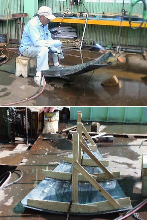 外板鐃鉄作業